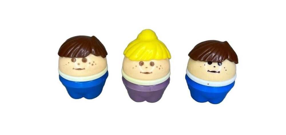 Vintage Little Tikes Toddle Tots Chunky People Figures Set of 3